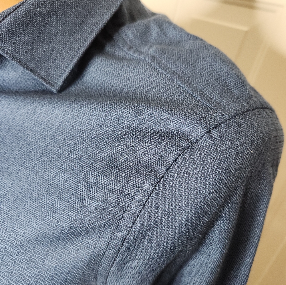 NWT Perry Ellis Dark‎ Sapphire Oeko-Tex  Size Small